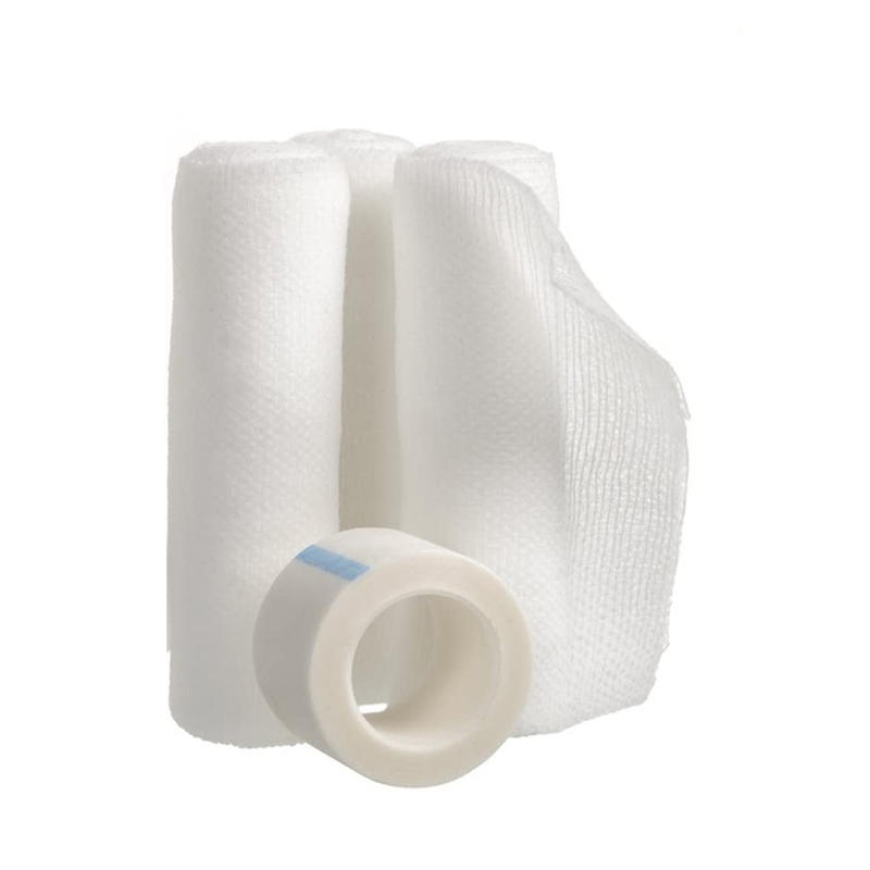 Premium Breathable Stretched White Gauze Sports Bandages with Tape 