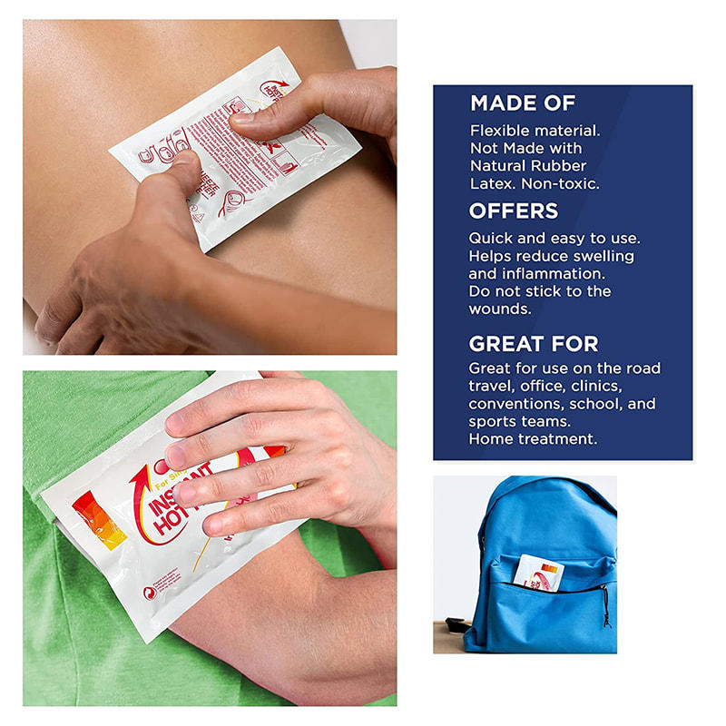 Customizable PVC Reusable Instant Hot Pack for Injuries 