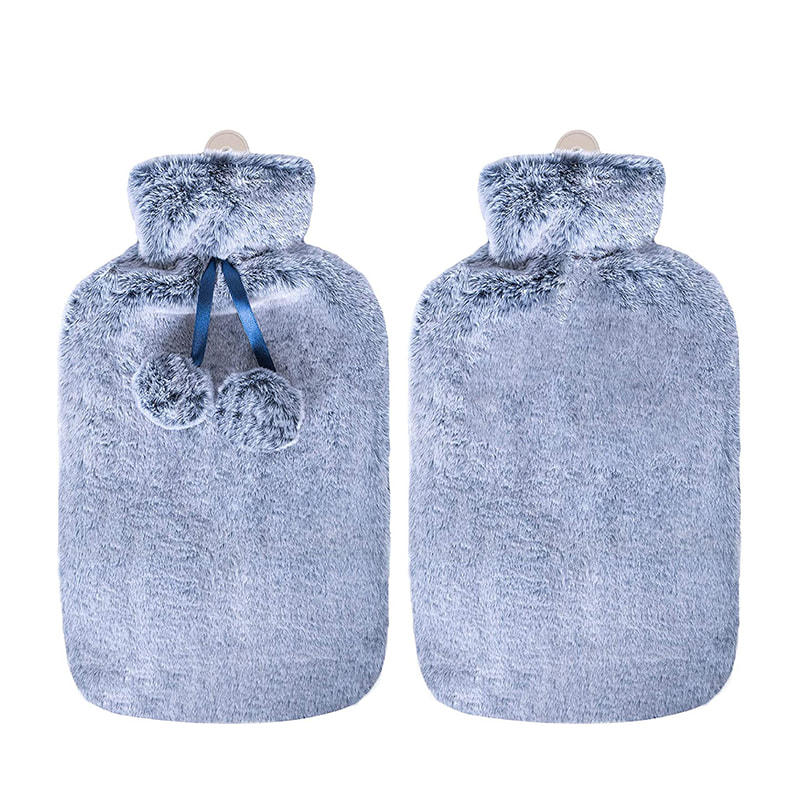 Natural Rubber 2L Hot Therapy Water Bag with Soft Cover for Pain Relief 