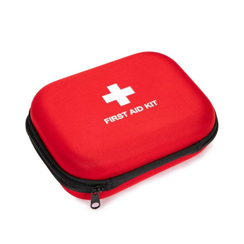 Custom Waterproof EVA Red Empty First Aid Case with Zipper Closure 