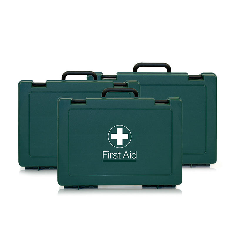 Dustproof Green Empty Plastic First Aid Box for Car Travel 