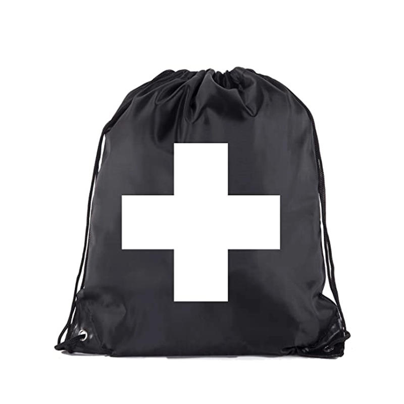 Promotional Custom Medical Drawstring Backpack First Aid Bag 