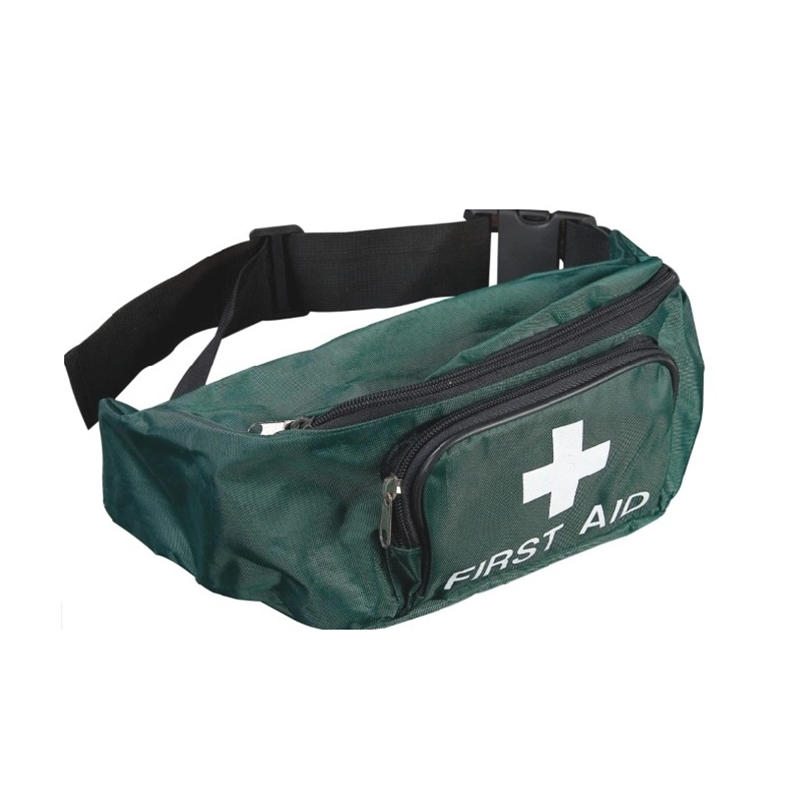 Reusable Travel Green Emergency First Aid Bag with Belt 