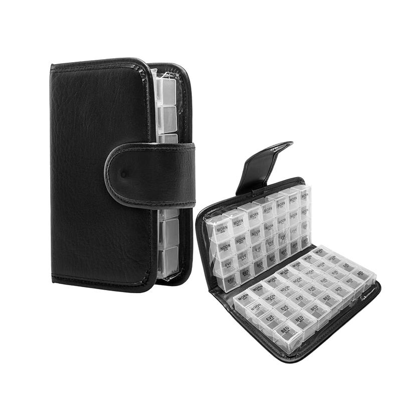 Promotional Custom 14 Day Pill Organizer with Case 
