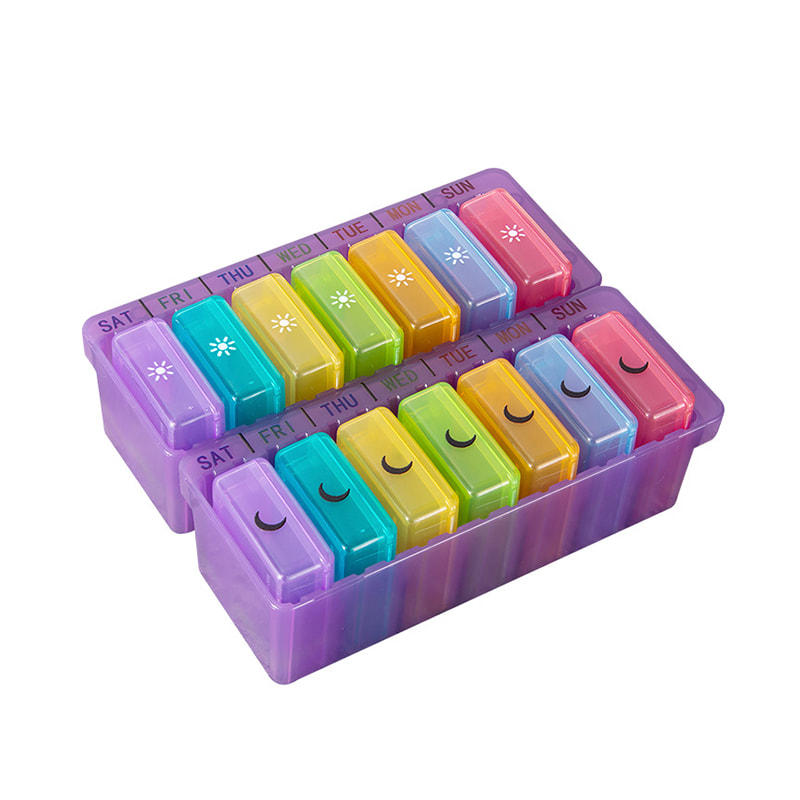 Large Portable Monthly Weekly Pill Organizer 