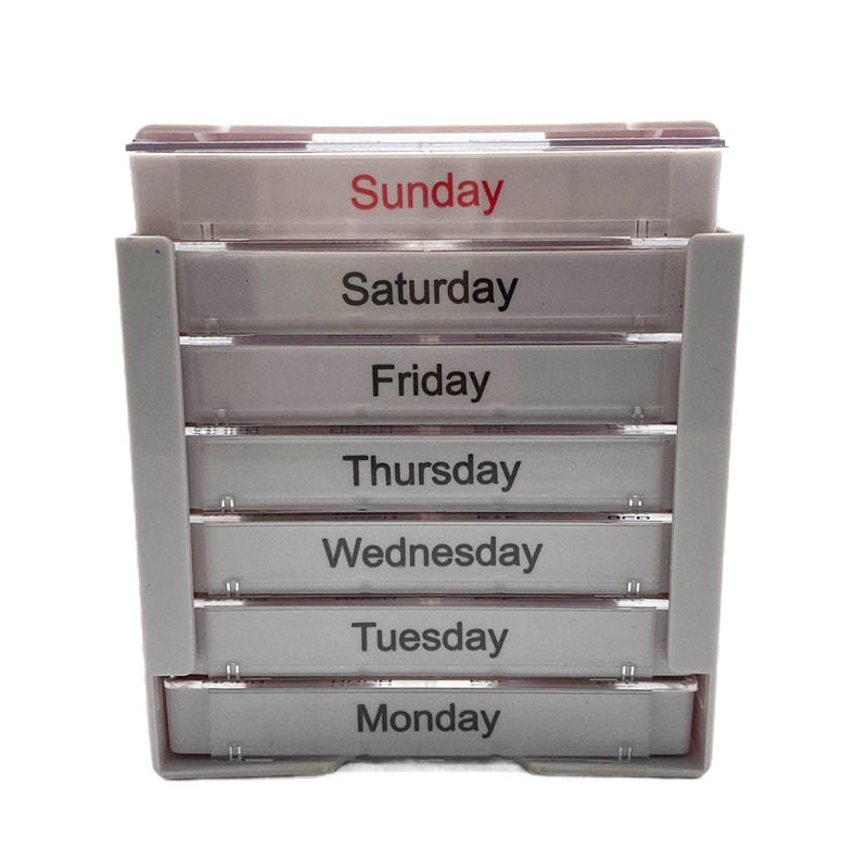 Hot Sale New Portable Multifunctional Monthly Pill Storage Box 
