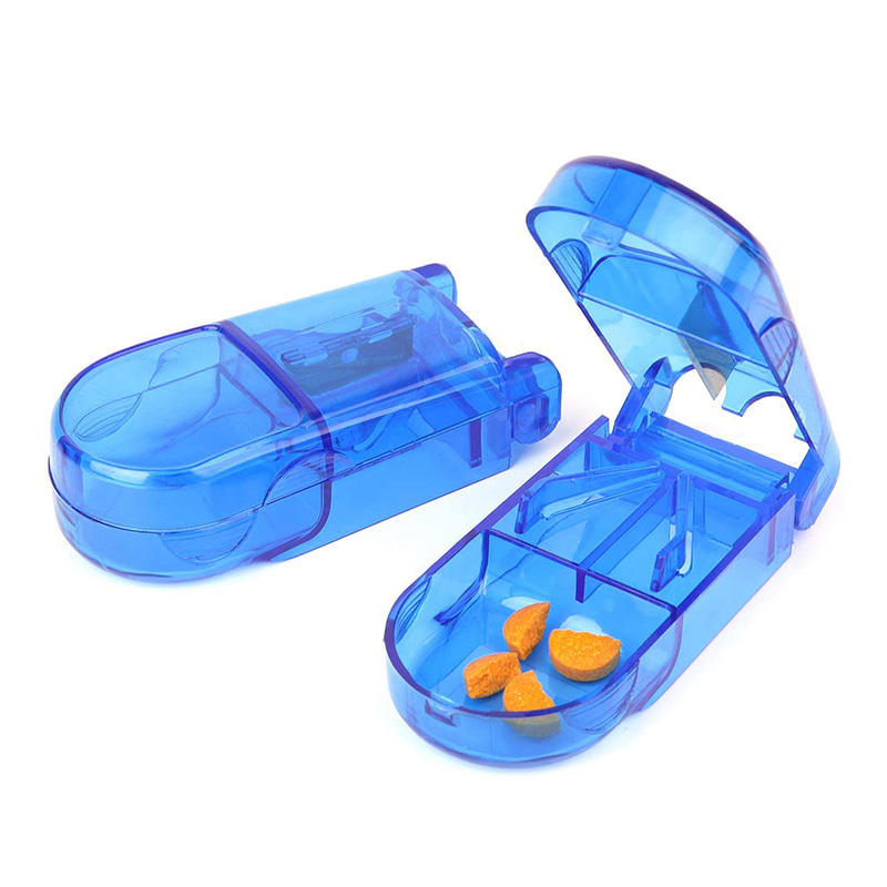 Portable Small Plastic Pill Cutter with Blade 