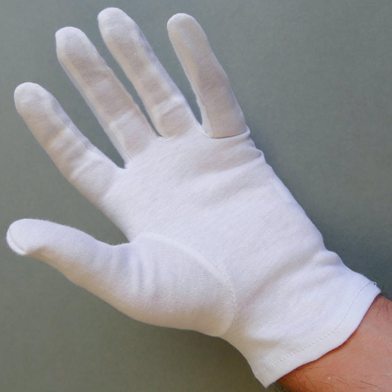 Disposable Medical White Cotton Gloves 
