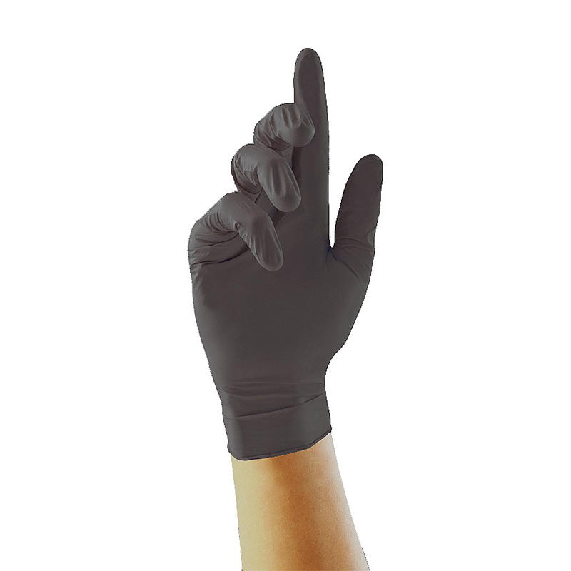 Black Latex Free Disposable Exam Nitrile Gloves 