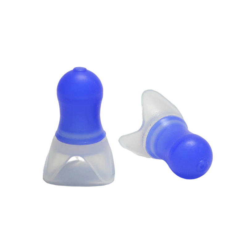 Water Sports Swimming Blue Earplug Silicone Ear Plug Adults with Cord