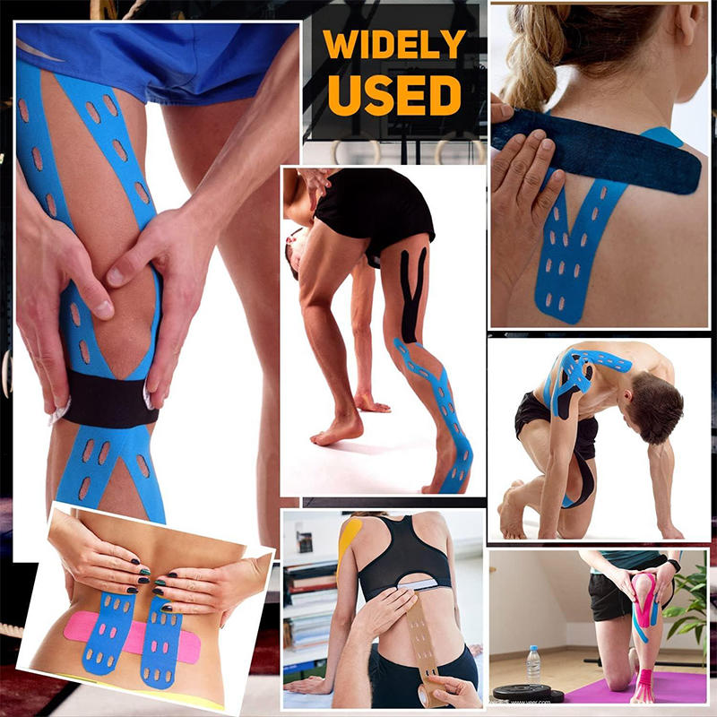 Breathable Pro Athletic Kinesiology Tape with Holes Therapeutic Muscle Tape Physio Tape