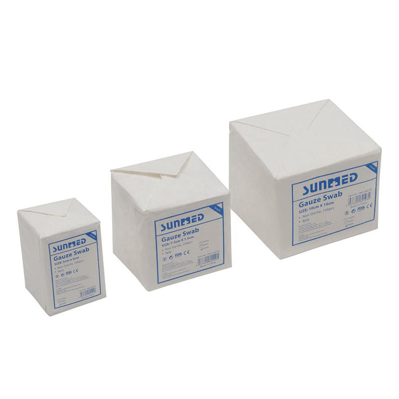 Disposable Medical Absorbent Sterile Cotton Gauze Swab