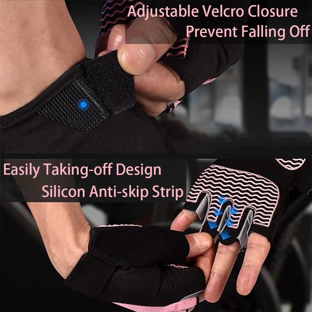 Gym Gloves Manufacturer, Fingerless Workout Gloves for Weightlifting, Breathable Fitness Gloves for Training and Sports