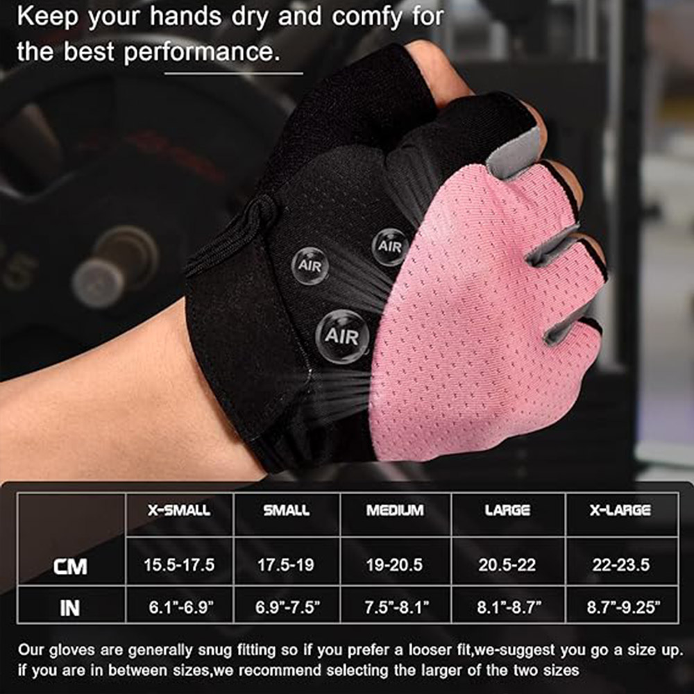 Gym Gloves Manufacturer, Fingerless Workout Gloves for Weightlifting, Breathable Fitness Gloves for Training and Sports