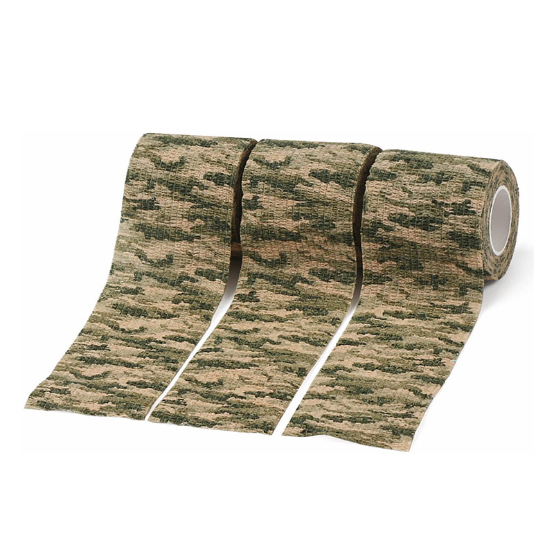 Outdoor Camo Protective Cohesive Bandage for Flashlight Hunting 