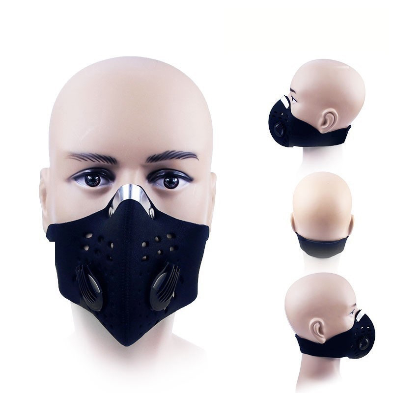 Fashion Washable Reusable Black Respirator for Motocycle Riding