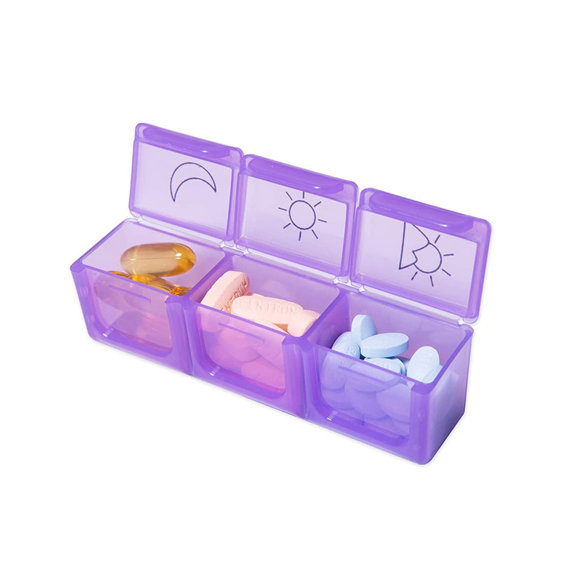 Premium Advertising Portable Daily Pill Organizer 