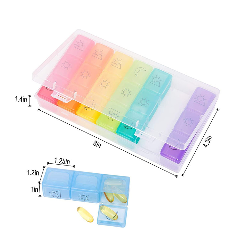 Premium Advertising Portable Daily Pill Organizer 