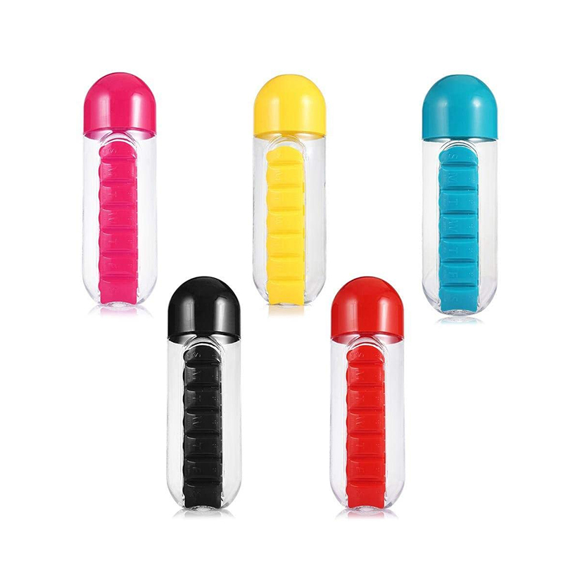 Outdoor Portable Weekly Pill Case Bottle for Travel 