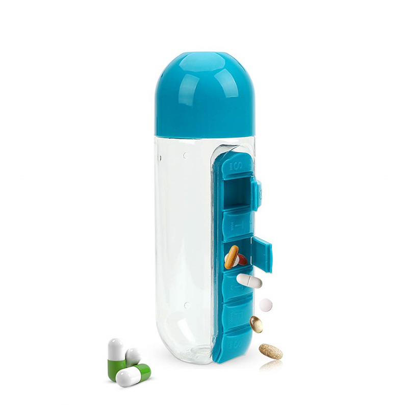 Outdoor Portable Weekly Pill Case Bottle for Travel 