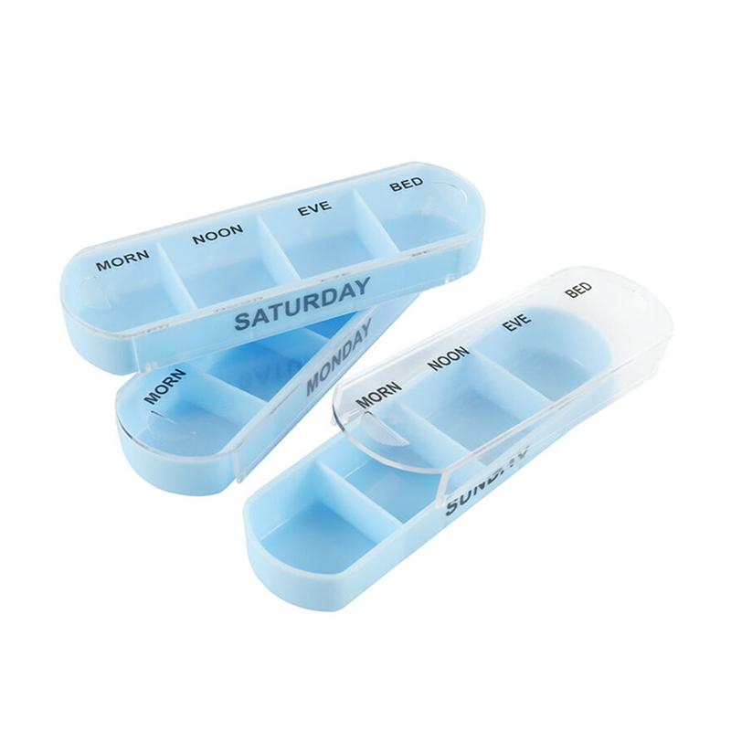 Weekly Daily Medication Pill Box for Vitamins 