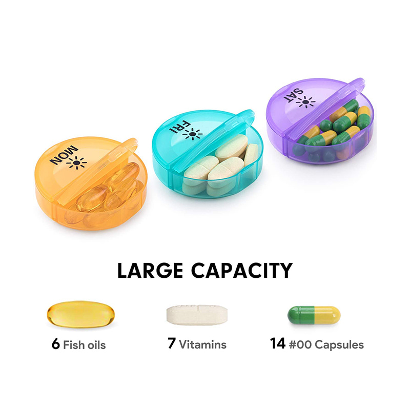 Giveaway Portable Plastic Daily Pill box 