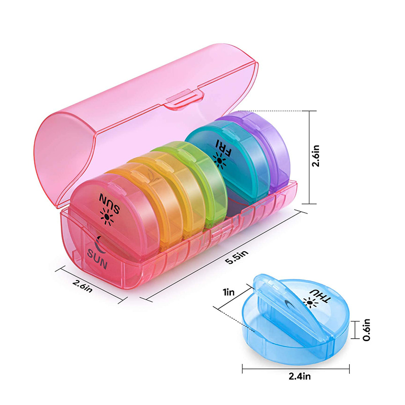 Giveaway Portable Plastic Daily Pill box 